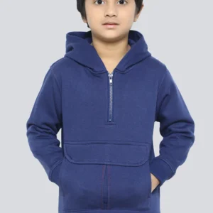 Classic Navy Half-Zip Hoodie