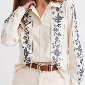 white cotton shirt